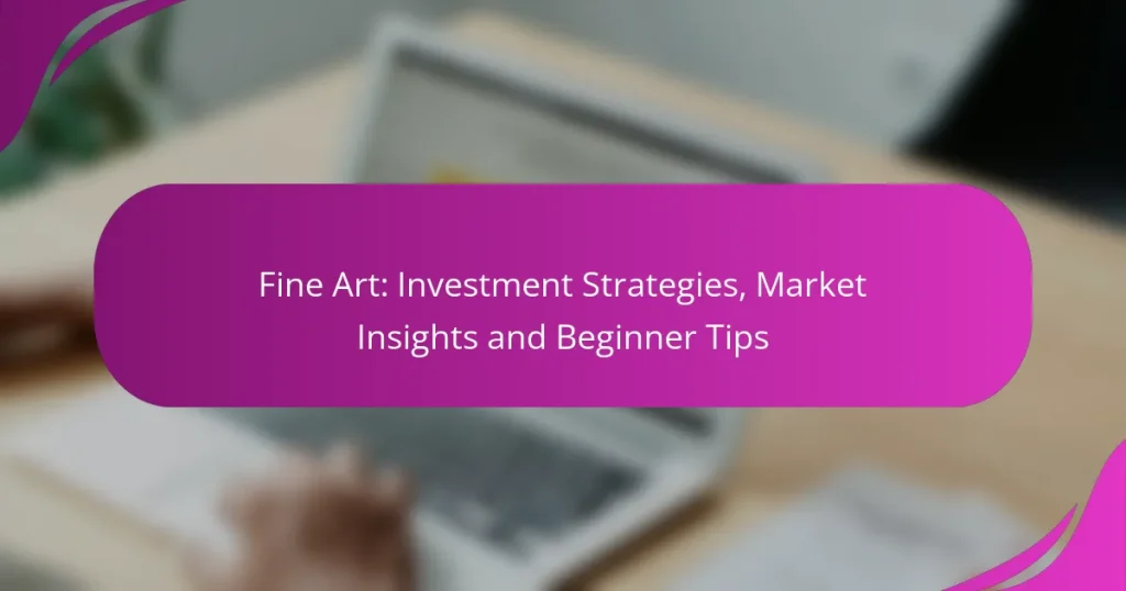 Fine Art: Investment Strategies, Market Insights and Beginner Tips