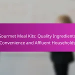 Gourmet Meal Kits: Quality Ingredients, Convenience and Affluent Households