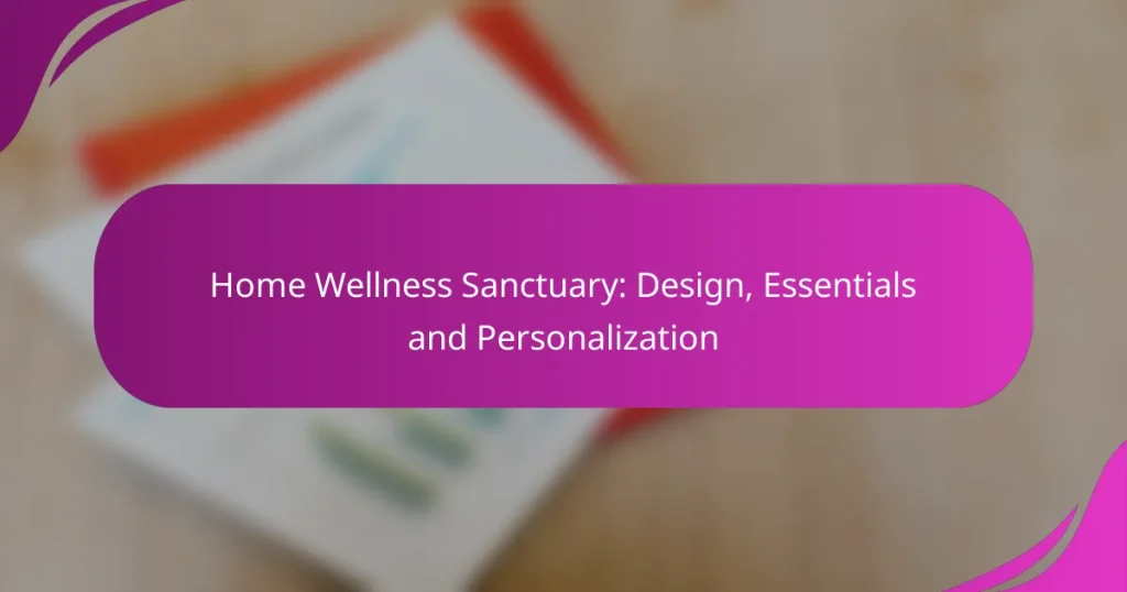 Home Wellness Sanctuary: Design, Essentials and Personalization