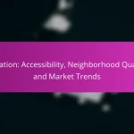 Location: Accessibility, Neighborhood Quality and Market Trends