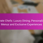 Private Chefs: Luxury Dining, Personalized Menus and Exclusive Experiences