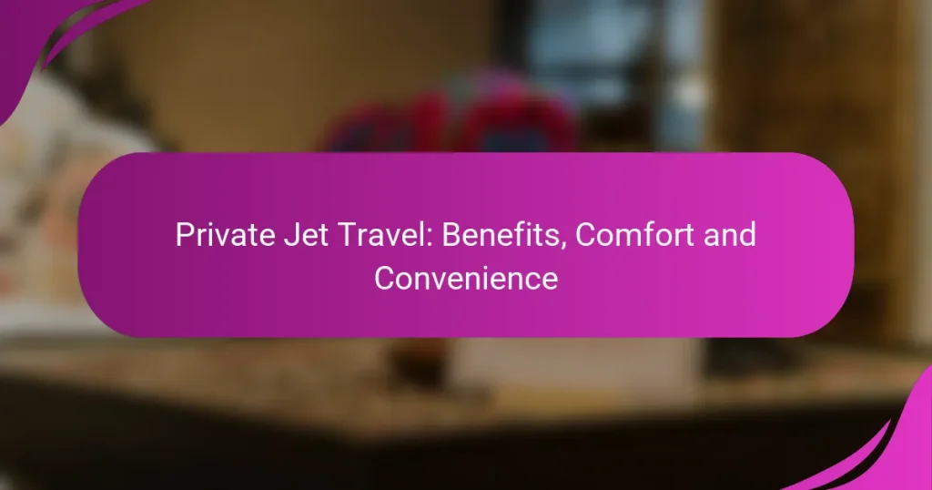 Private Jet Travel: Benefits, Comfort and Convenience