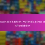 Sustainable Fashion: Materials, Ethics and Affordability