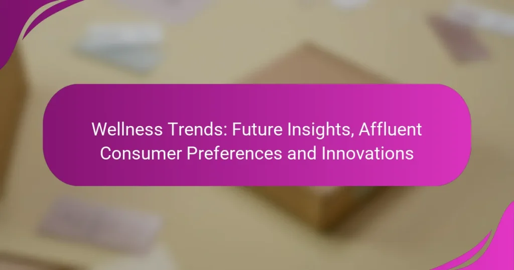 Wellness Trends: Future Insights, Affluent Consumer Preferences and Innovations